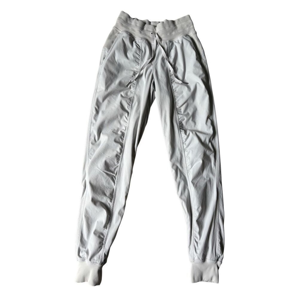 Lululemon Dance Studio Jogger‎ Full Length Mid Rise Sheer Blue Lined Size 2